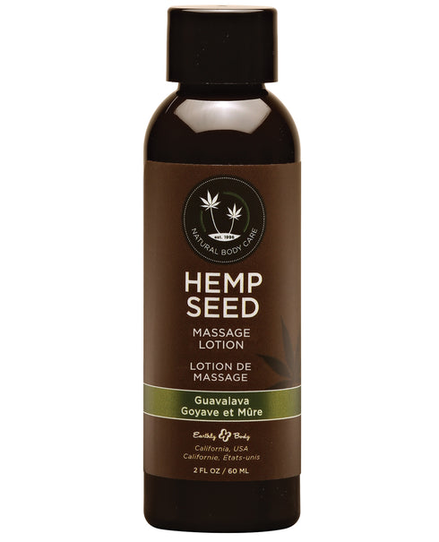 Earthly Body Hemp Seed Massage LOTION Guavalava
